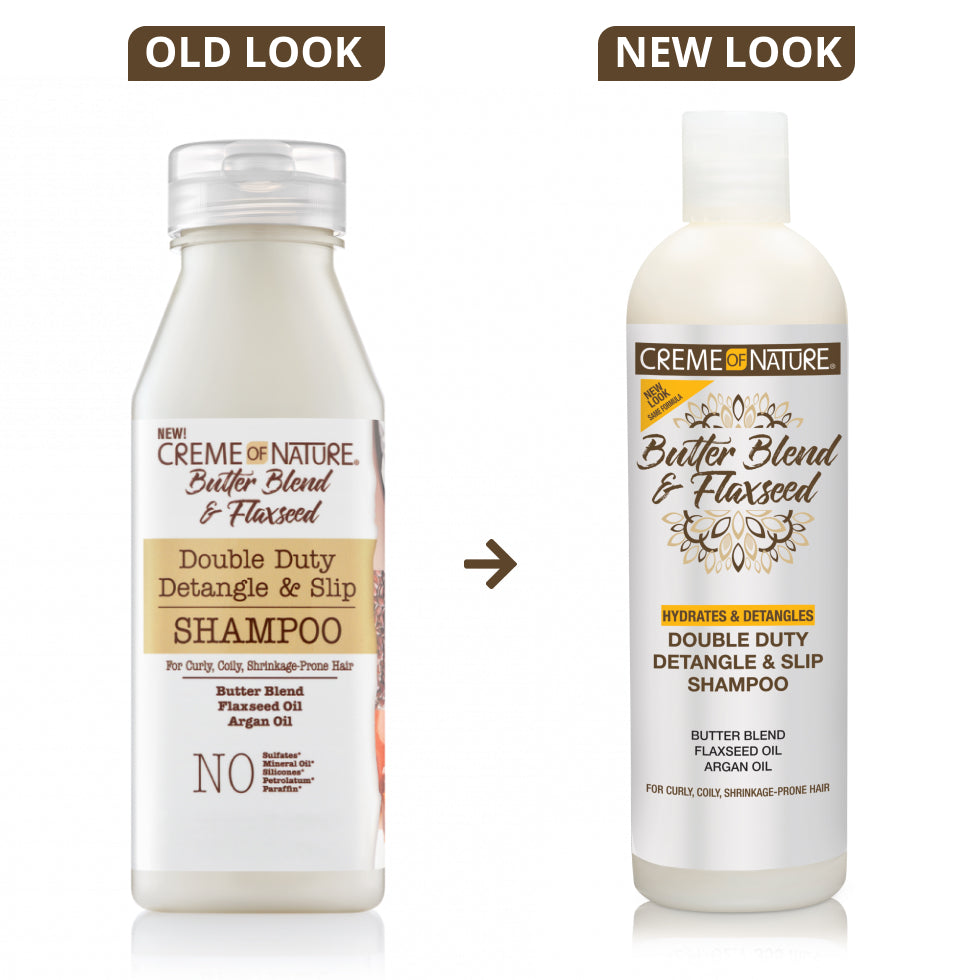 Double Duty Detangle & Slip Flaxseed Shampoo